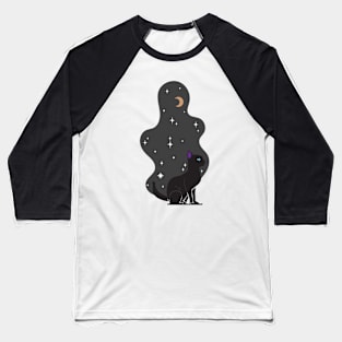 Black galaxy cat Baseball T-Shirt